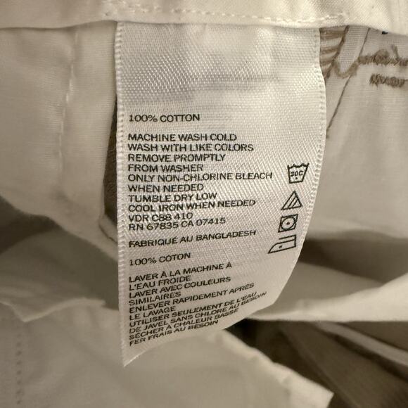 Nautica Wide Wale Corduroy Pants Mens Sz 40x30 Tan Straight Leg 100% Cotton - Picture 6 of 7